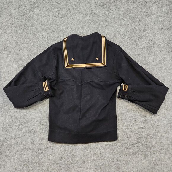 VTG US Navy Crackerjack Wool Uniform Top/Shirt Mens 34 Naval Clothing Factory - Picture 12 of 16